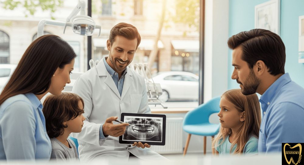Dentist in Scarborough explaining how often digital dental x-rays are needed