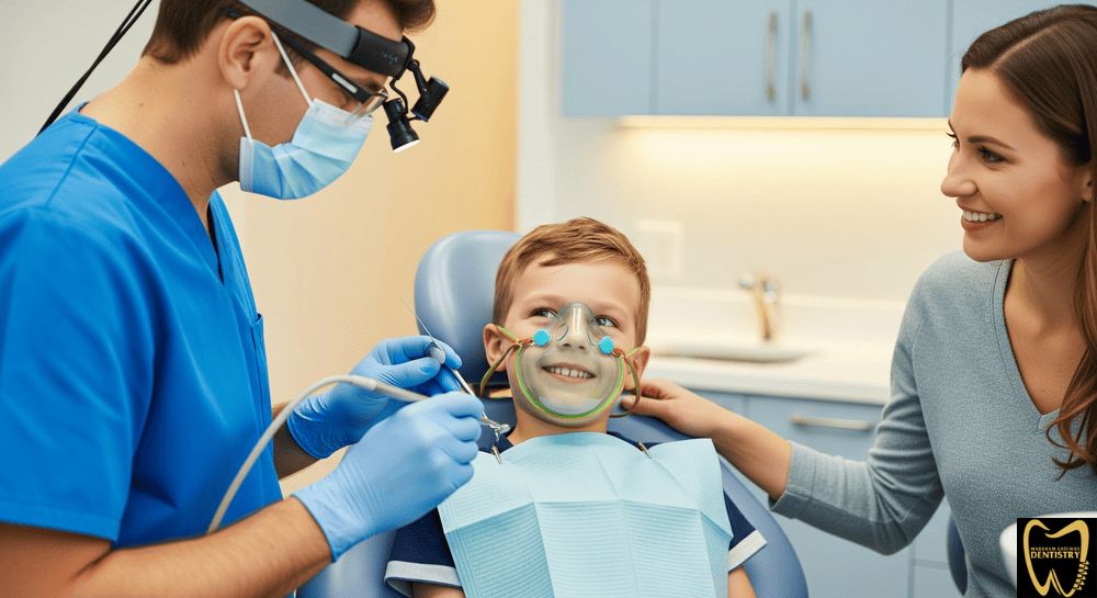 Comfort and laughing gas options at pediatric dentist Scarborough