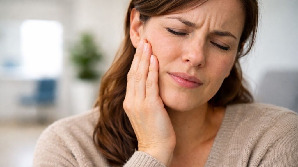 Patient experiencing severe tooth pain and seeking emergency dental care in Scarborough